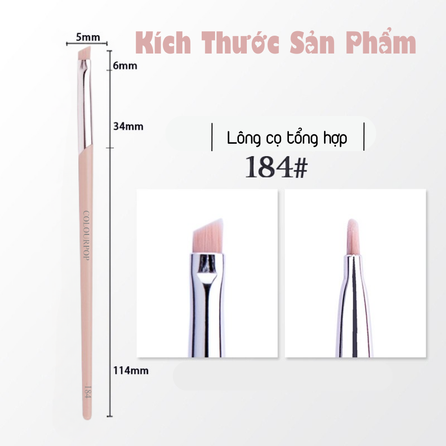 Cọ Kẻ Mắt Đầu Mảnh COLOURPOP Fine Tip Eyeliner Brush C184